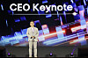 Samsung SDS CEO Hwang Sung-woo speaks during his keynote speech at the company's REAL Summit 2024 held in Coex, southern Seoul, on Tuesday. [YONHAP]