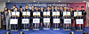 Attendees of an investor relations event hosted by the province of Gangwon pose for a photo at its community hall located in Mapo District, western Seoul on Tuesday. Around 100 people including Gangwon Governor Kim Jin-tae, Chuncheon Mayor Yook Dong-han and Wonju Mayor Won Gang-soo attended the event. The heads of Gangwon-based companies including semiconductor equipment maker MiCo Ceramics, medical equipment and cosmetics company BR Pharm and Botox manufacturer A&T Pharma were also present. The event consisted of an investment agreement ceremony, where MiCo Ceramics, BR Pharm and A&T Pharma signed an agreement to invest 113.7 billion won ($87 million) and hire 130 new recruits. [GANGWON STATE]