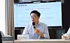 AliExpress Korea CEO Ray Zhang gives a briefing on the company's future business plans in the country at Alibaba Group's headquarters on Sept. 3. [ALIEXPRESS]