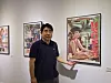 Lee Jin-weon, a professor at the Korea National University of Arts, explains the Korean version of the French film poster “Breathless” (1960). [MOON SO-YOUNG]