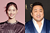 Actors Jung Ho-yeon, left, and Ma Dong-seok [ILGAN SPORTS]
