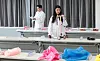 This photo taken on June 27 shows officials at the Korean Agency for Technology and Standards inspecting products subject to recalls. [YONHAP]
