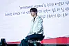 Yoon San-ha of boy band Astro at a press showcase on Aug. 6. [DANIELA GONZALEZ PEREZ]