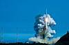 Korea Space Launch Vehicle-II, or Nuri, takes off from the Naro Space Center in Goheung County, South Jeolla, Tuesday. [MINISTRY OF SCIENCE AND ICT]
