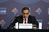 Krishna Srinivasan, who heads the IMF's Asia and Pacific Department, speaks at a press conference Thursday held during the 56th Asia Development Bank meeting being held in Incheon through Friday. [NEWS1]