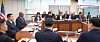 South Korean Defense Minister Shin Won-sik and U.S. Secretary of Defense Lloy Austin in a meeting with Japanese Defense Minister Minoru Kihara at the Defence Ministry’s headquarters in Yongsan, Seoul, on Sunday. [MINISTRY OF DEFENSE]