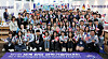 President Yoon Suk Yeol, center, poses for a commemorative photo with young participants from around the world at the inaugural World Congress of Korean Scientists & Engineers at the Korea Institute of Science and Technology Center in Gangnam District, southern Seoul, on Wednesday. The congress was attended by some 500 people, including Korean scientists living abroad. [JOINT PRESS CORPS]