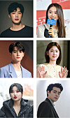 Celebrities embroiled in school violence allegations include actor Kim Dong-hee (top left), former I.O.I member Kim So-hye (top right), Seventeen's Minkyu (center left), actor Park Hye-soo (center right), Soojin of (G)I-DLE (bottom left) and actor Jo Byung-gyu (bottom right). [ILGAN SPORTS]