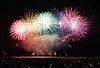 A swarm of 1,000 drones and 15,000 fireworks light up Yeongildae Beach in Pohang, North Gyeongsang on Oct. 29. [POHANG]