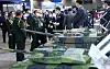 Foreign defense officials visit the DX Korea 2022 ground defense exhibition held at Kintex in Gyeonggi on Sept 21. 2022. [YONHAP]