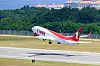 T’way Air aircraft taking off from Yangyang International Airport in Gangwon on June 26. [YONHAP]