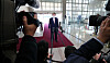 President Yoon Suk-yeol answers questions by reportes in entering his office in Yongsan on Wednesday. [JOIN PRESS CORPS]