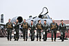 Korean and U.S. Air Force pilots conduct a joint drill at Osan Air Base in Pyeongtaek, Gyeonggi, last month. Seen in the backdrop is an A-10 subsonic attack aircraft. [KOREAN AIR FORCE]