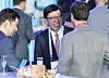 Busan Mayor Park Heong-joon greets guests at the reception dinner in Paris Wednesday.[YONHAP]