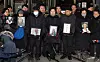 Relatives of forced labor victims who won their case against Japanese companies, including Mitsubishi Heavy Industries, speak with the press on Thursday after the Supreme Court ruled in their favor, ordering the Japanese companies to compensate the victims and their families. [NEWS1]