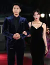 Lee Sang-woo, left, and Kim So-yeon [ILGAN SPORTS]