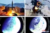 North Korea test-fired an intermediate-range ballistic missile (IRBM), Hwasong-12, on Jan. 30 as shown in photos released by the official Korean Central News Agency (KCNA) a day later. The photos show the missile launched from a transporter erector launcher (TEL) and images taken by a camera on the missile warhead from space. [KCNA]