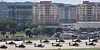 Military helicopters are on standby at Camp Humphreys in Pyeongtaek, Gyeonggi, Monday, ahead of the four-day crisis management staff training between Seoul and Washington set to kick off Tuesday. The preliminary training comes as a prelude to their main joint military exercise expected to take place next week as scheduled, albeit in a scaled-down manner. [NEWS1]