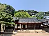 A hanok in Seokpajeong outside the top floor of Seoul Museum [LEE JIAN]