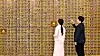 The names of donors fill the wall at the headquarters of the Community Chest of Korea in Jung District, central Seoul. [LIM HYUN-DONG]