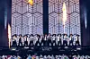 Boy band Seventeen performs at the Yanmar Stadium Nagai in Japan. [PLEDIS ENTERTAINMENT, HYBE JAPAN]