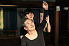 A scene from tvN's ongoing drama series ″Navillera″ features 70-year-old Shim Deok-chul (actor Park In-hwan) learning ballet from 23-year-old Lee Chae-rok (actor Song Kang). [TVN]