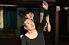 A scene from tvN's ongoing drama series ″Navillera″ features 70-year-old Shim Deok-chul (actor Park In-hwan) learning ballet from 23-year-old Lee Chae-rok (actor Song Kang). [TVN]