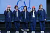 Girl group Young Posse poses for photos during a showcase held on March 4 at Yes24 Wanderloch Hall in western Seoul for the release of its special album “Cold.” [DANIELA GONZALEZ PEREZ]