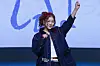 Young Posse's Jiana poses for photos during a showcase held on March 4 at Yes24 Wanderloch Hall in western Seoul for the release of its special album “Cold.” [DANIELA GONZALEZ PEREZ]