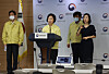 Justice Minister Choo Mi-ae, center, on Friday announces the government's stricter punishment guidelines on anyone who attempts to obstruct disease prevention efforts by health authorities. [YONHAP]