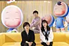 Front, screenwriters Song Jae-jung (left) and Kim Yoon-ju, and director Lee Sang-yeop who worked on Tving original series 'Yumi's Cells' [TVING]