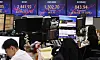 A screen in Hana Bank's trading room in central Seoul shows the Kospi closing at 2,443.92 points on Wednesday, up 0.37 percent, or 8.98 points, from the previous trading day. [YONHAP]