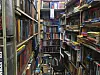 Bookshelves filled with used books line the walls inside Itaewon Books [LIM JEONG-WON]