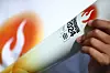 The torch for the 2024 Gangwon Youth Olympics [HELLENIC OLYMPIC COMMITTEE]