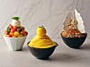 From left, Tomato Bingsu, Mango Bingsu and Coffee Bingsu at InterContinental Seoul COEX Lobby Lounge in Gangnam District, southern Seoul.  [GRAND INTERCONTINENTAL SEOUL PARNAS]
