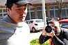 Do Kwon, the cryptocurrency entrepreneur who created the failed Terra (UST) stablecoin, is taken to court in handcuffs, to face charges of forging official documents, in Podgorica, Montenegro, March 24, 2023. [REUTERS/YONHAP]