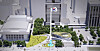 The 100-meter-high national flagpole to be constructed at Gwanghwamun Square in central Seoul by 2026 in a rendered image provided by the city government on Tuesday. [SEOUL METROPOLITAN GOVERNMENT]