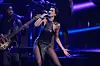 Dua Lipa performs during the 39th Annual Rock & Roll Hall of Fame Induction Ceremony on Saturday, Oct. 19, at Rocket Mortgage FieldHouse in Cleveland. [AP/YONHAP]
