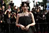 Karina, from K-pop girl group aespa, poses for photographers at the 76th international film festival, Cannes, southern France, on May 24. [AP/YONHAP]
