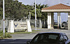 This photo shows a gate at Kadena Air Base in Okinawa, southern Japan, on July 12, 2024. [AP/YONHAP]