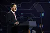 Lee Jae-yong speaks at a Samsung Electronics chip factory in Pyeongtaek, Gyeonggi on May 20 when U.S. President Joe Biden and President Yoon Suk-yeol visited the site. [NEWS1]