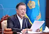 President Moon Jae-in presides over a cabinet meeting on Tuesday. [YONHAP]