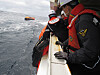 The Korea Coast Guard is in search of the missing crew members of a Hong Kong-registered cargo ship that submerged in the international waters off the southern island of Jeju on Wednesday. [NEWS1]