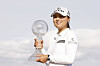 Ko Jin-young poses for a photo with the trophy after winning the CME Group Tour Championship at Tiburon Golf club in Naples, Florida, on Sunday. [GETTY IMAGES/YONHAP]