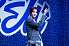 TWS’s Youngjae poses for photos during a showcase held on Nov. 25 at the Blue Square in central Seoul for the release of its single ″Last Bell.″ [DANIELA GONZALEZ PEREZ]
