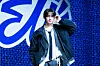 TWS’s Hanjin poses for photos during a showcase held on Nov. 25 at the Blue Square in central Seoul for the release of its single ″Last Bell.″ [DANIELA GONZALEZ PEREZ]