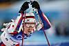 Timofei Lapshin competes in the men's 20-kilometer individual biathlon at the National Biathlon Centre in Zhangjiakou, China on Tuesday.  [REUTERS/YONHAP]