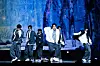 Boy band TWS performs lead track ″Last Festival″ during a showcase held on Nov. 25 at the Blue Square in central Seoul. [DANIELA GONZALEZ PEREZ]