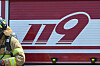 The logo of the National Fire Agency is pictured. [NEWS1]