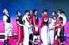 Boy band xikers performs lead track “Breathe” during a showcase held on April 3 at the Ilchi Art Hall in Gangnam District, southern Seoul for the release of the fifth EP, ″House of Tricky: Spur.” [DANIELA GONZALEZ PEREZ]